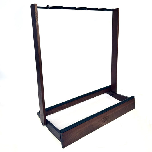 Dannan Dark Walnut Foldable Multi Guitar Stand Rack for 6 guitars