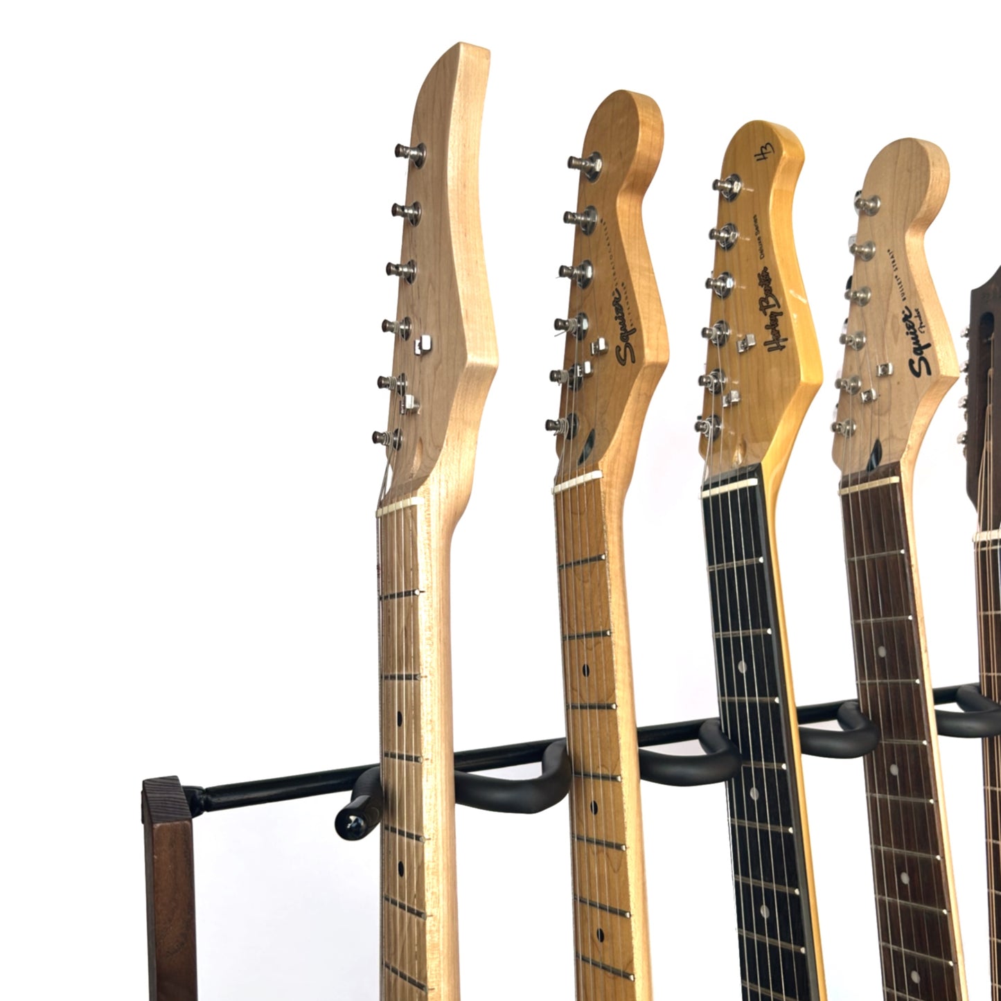 Dannan Dark Walnut Foldable Multi Guitar Stand Rack for 6 guitars