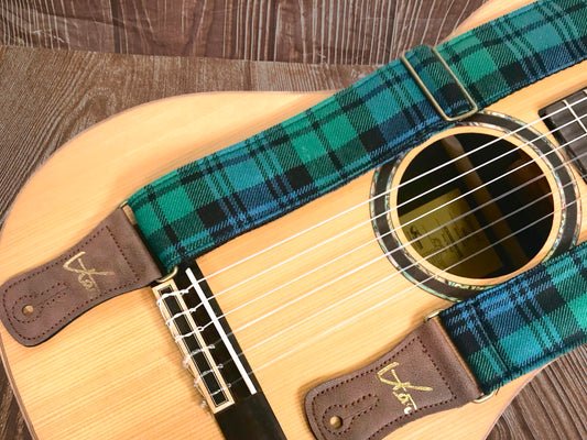 Vtar Vegan Guitar Strap - Campbell Tartan