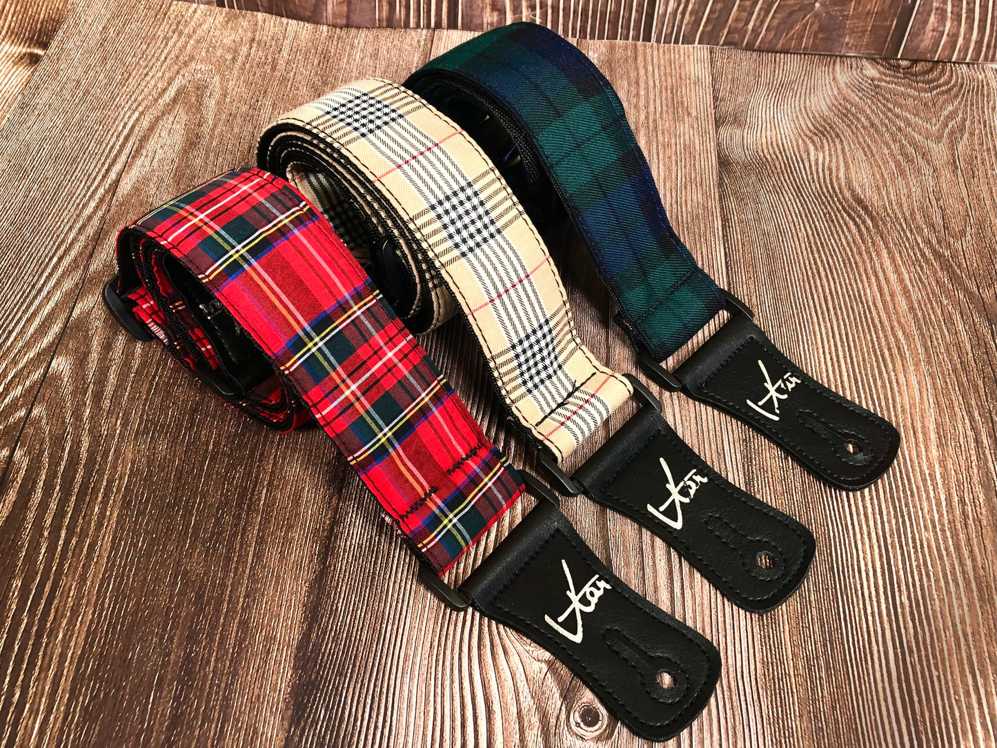 The Royal Stewart Tartan Guitar Strap
