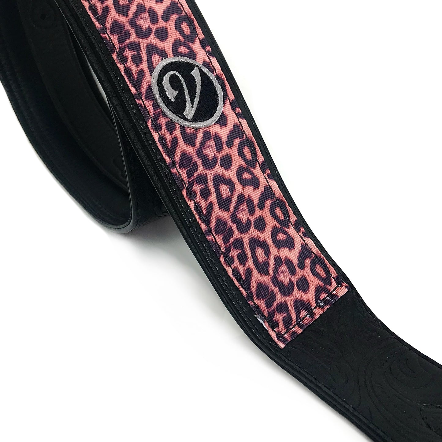 Guitar Strap - Vegan Padded Leopard Print by Vtar