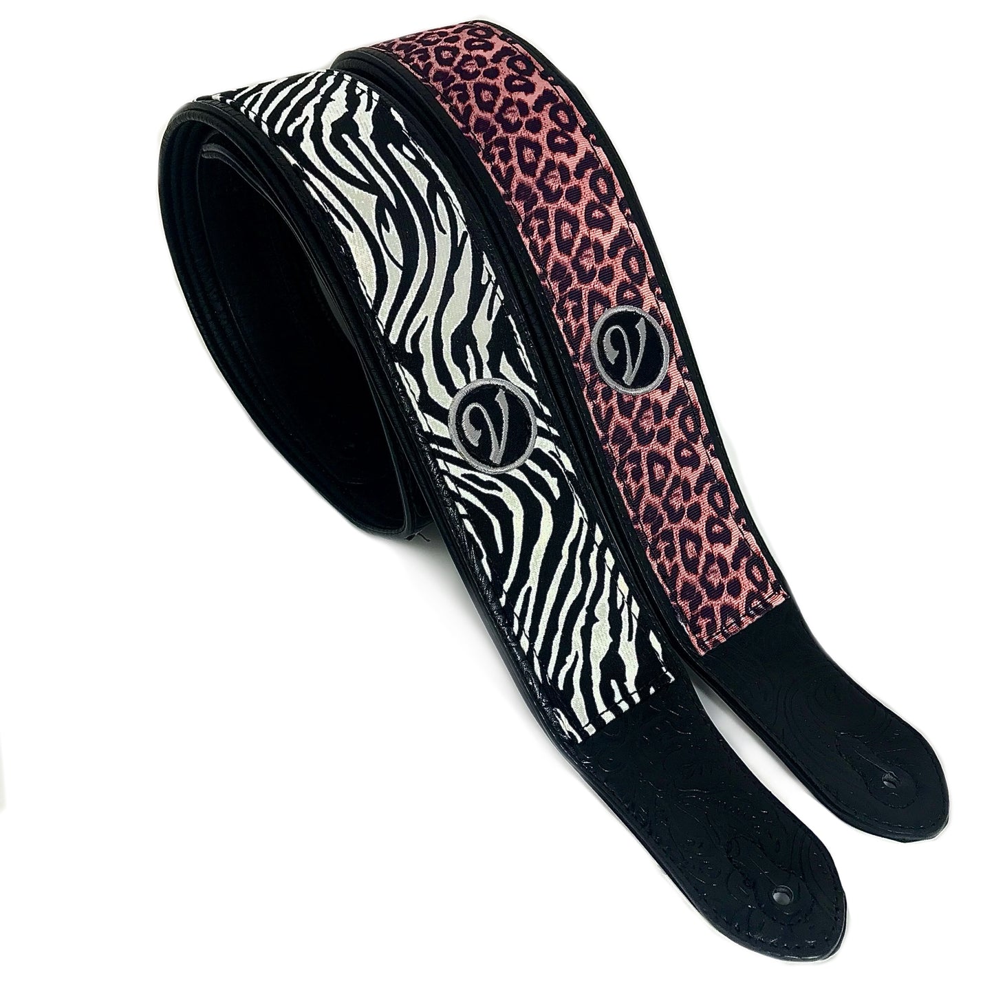 Guitar Strap - Vegan Padded Leopard Print by Vtar