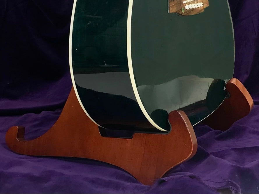 The Universal Wooden Dannan Display Guitar Stand - Mahogany