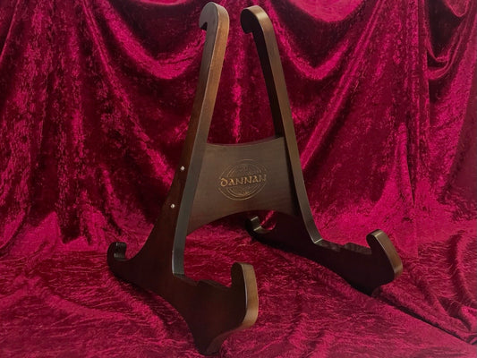 The Universal Wooden Display Guitar Stand by Dannan - Dark Walnut