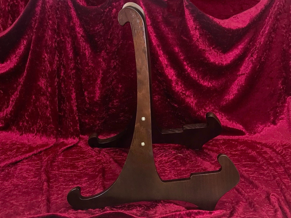 The Universal Wooden Display Guitar Stand by Dannan - Dark Walnut