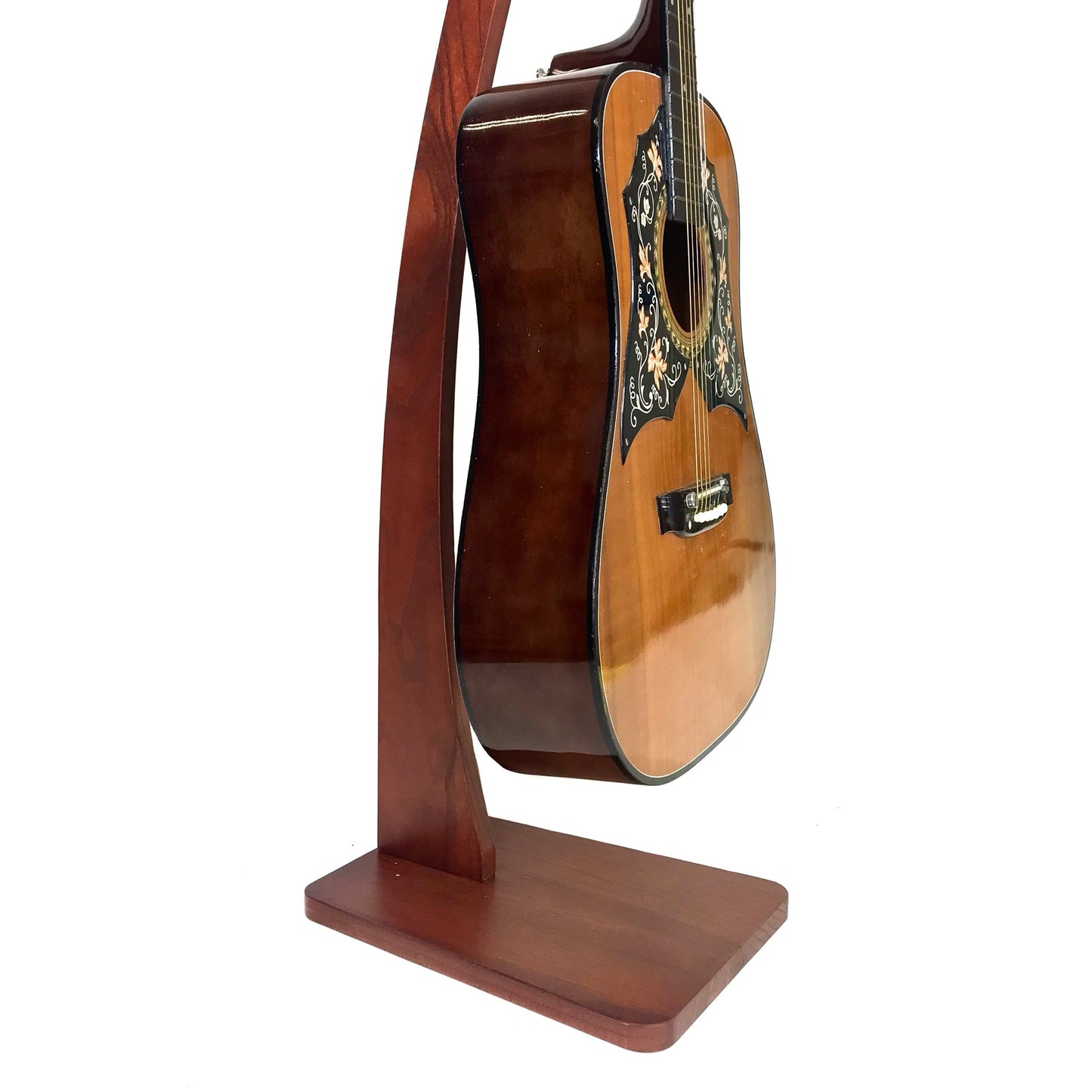Dannan Wooden Upright Guitar Stand - Brown