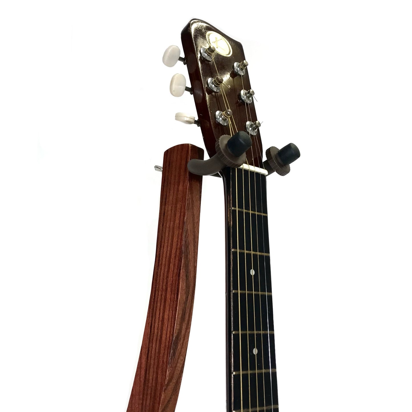 Dannan Wooden Upright Flower Base Guitar Stand - Brown