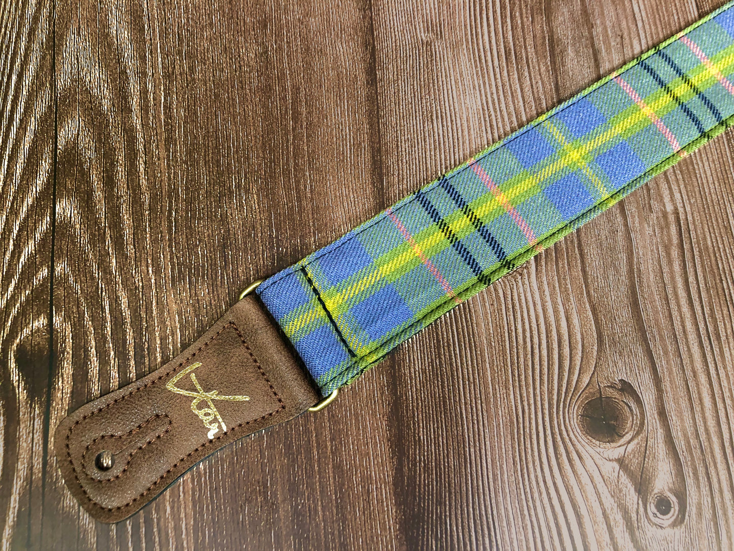 Vtar Vegan Guitar Strap - Ancient Taylor Tartan