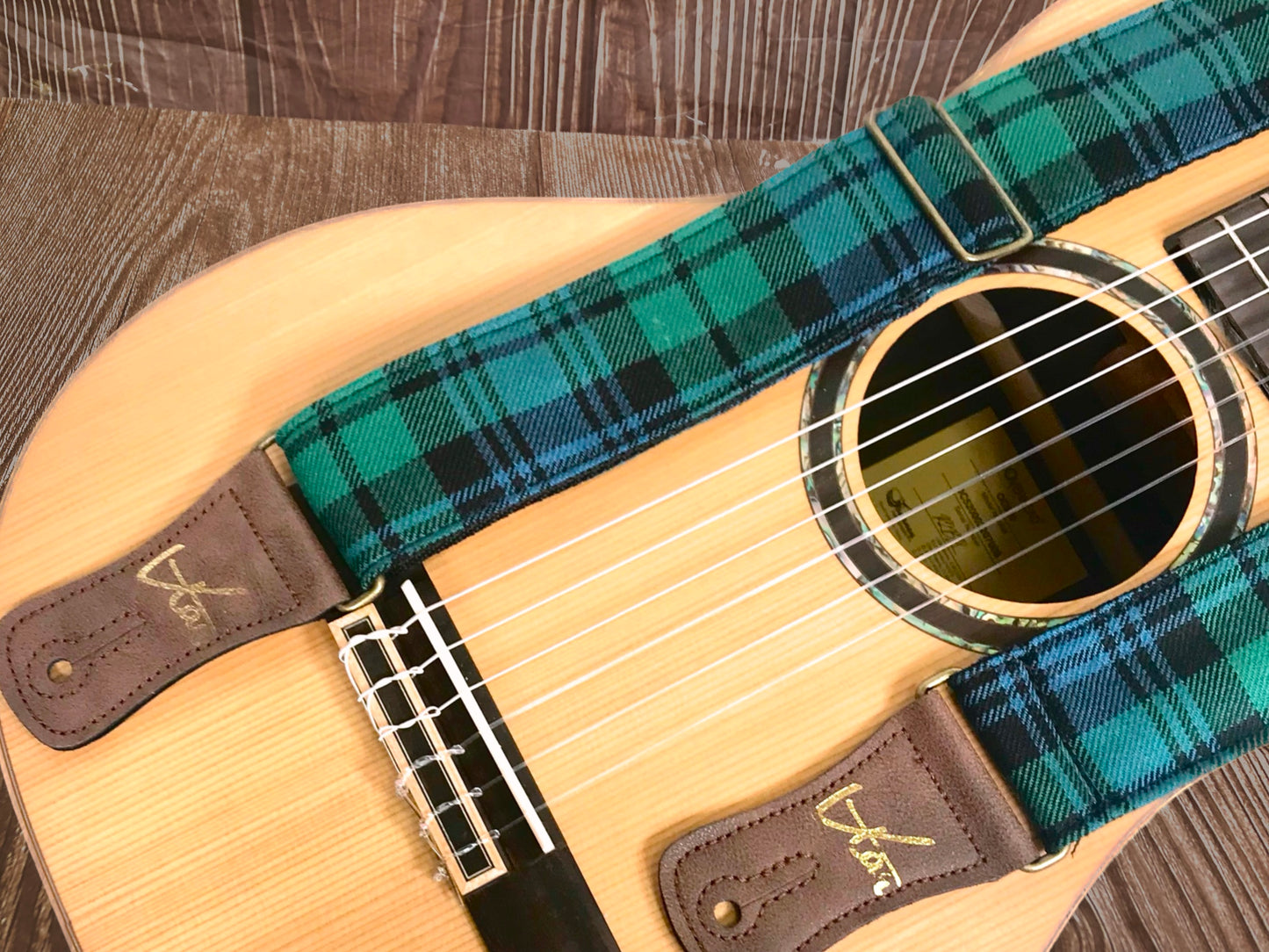 Vtar Vegan Guitar Strap - Campbell Tartan