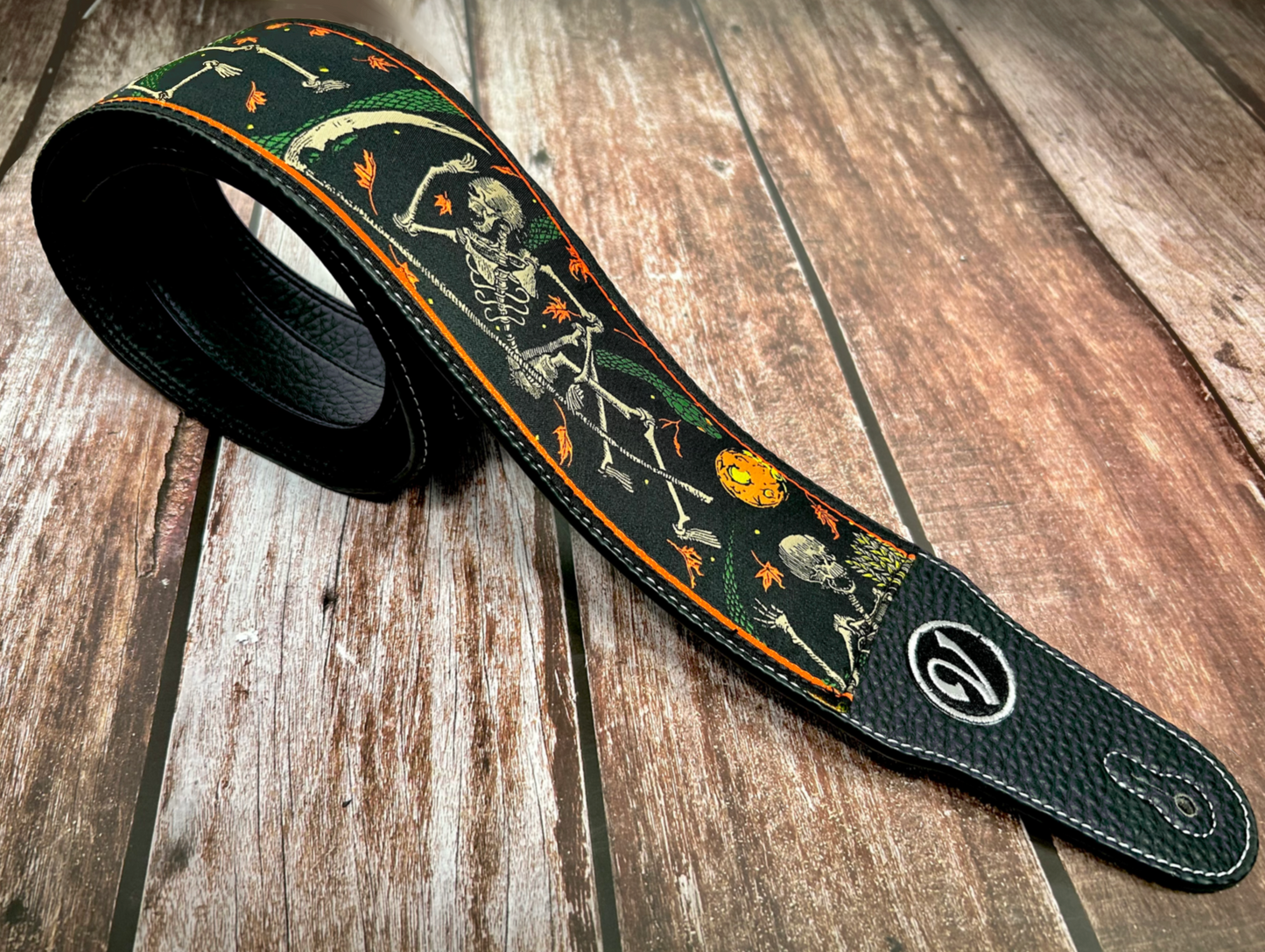 The Harvest Moon Skeleton Strap - Vtar Vegan Guitar Strap