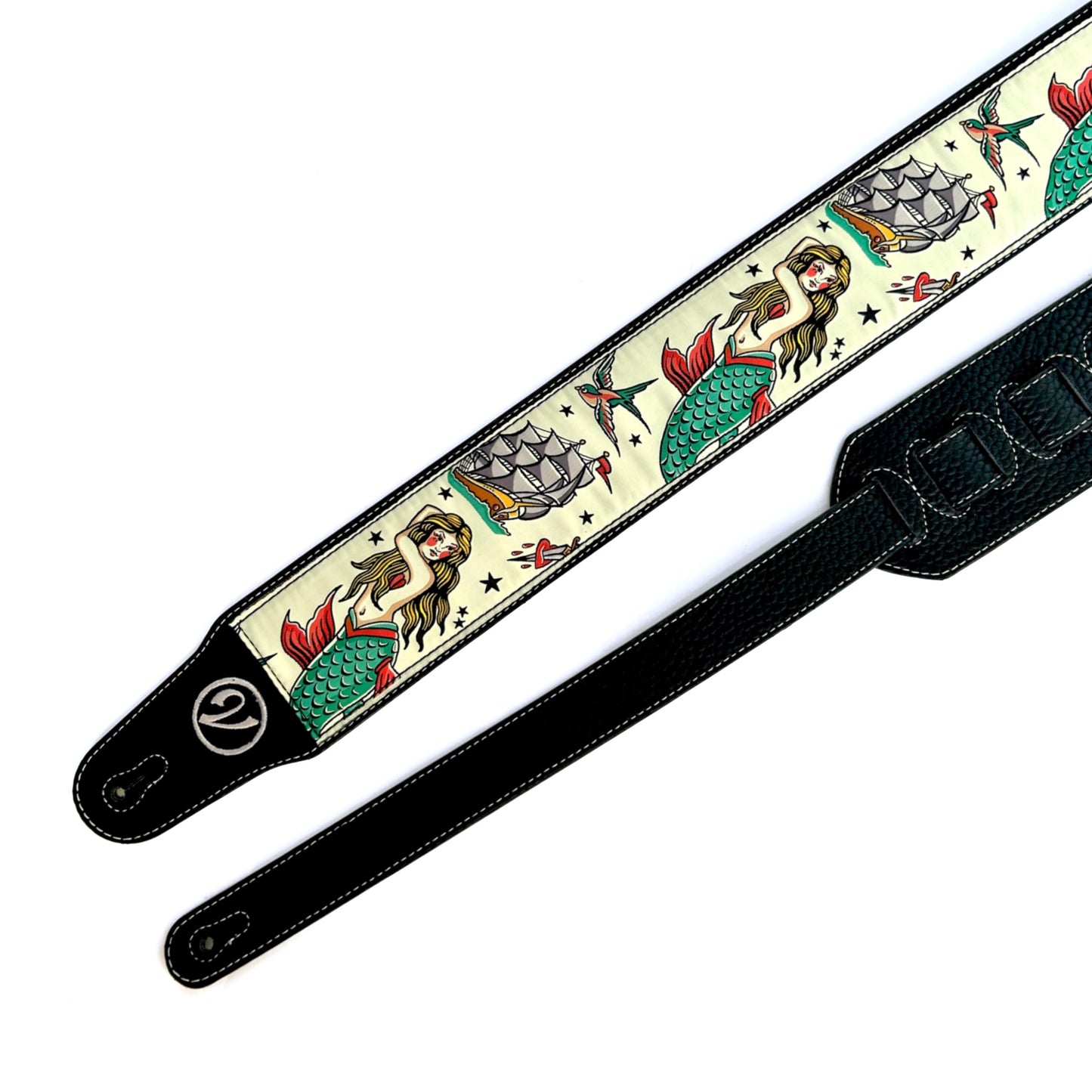 The Tattoo'd Lady Guitar Strap (American Traditional Tattoo Collection) - Vtar Vegan Guitar Straps