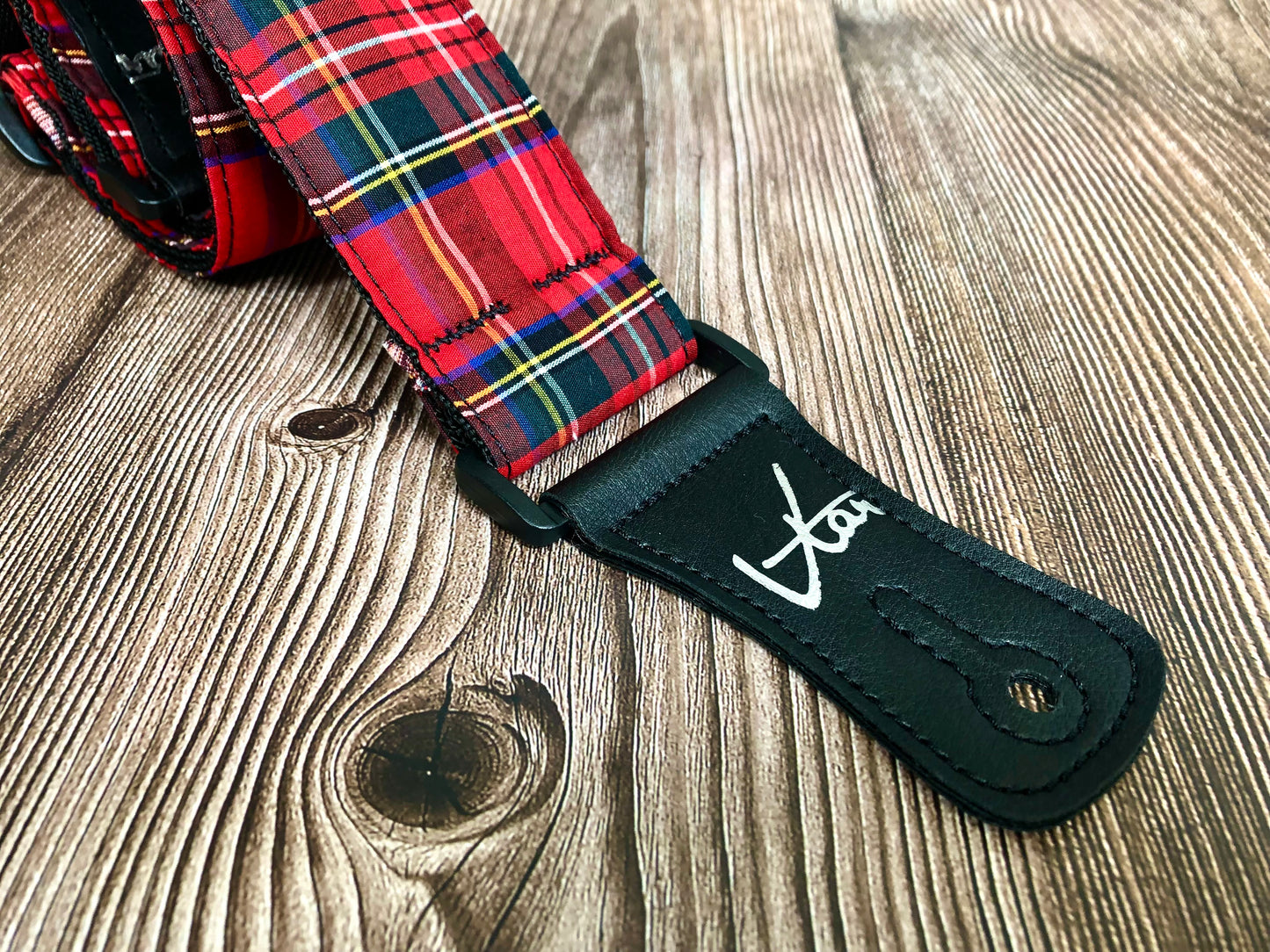 The Royal Stewart Tartan Guitar Strap