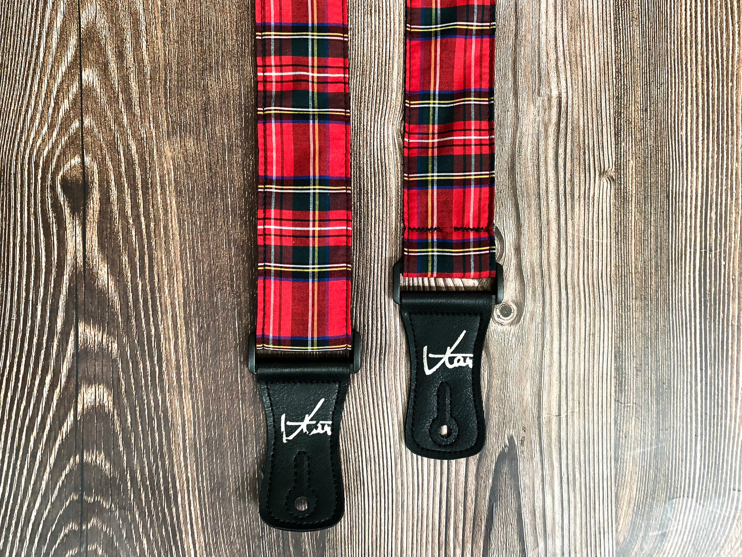 The Royal Stewart Tartan Guitar Strap