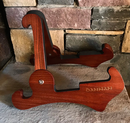 Brown Foldable Wooden Guitar Stand by Dannan