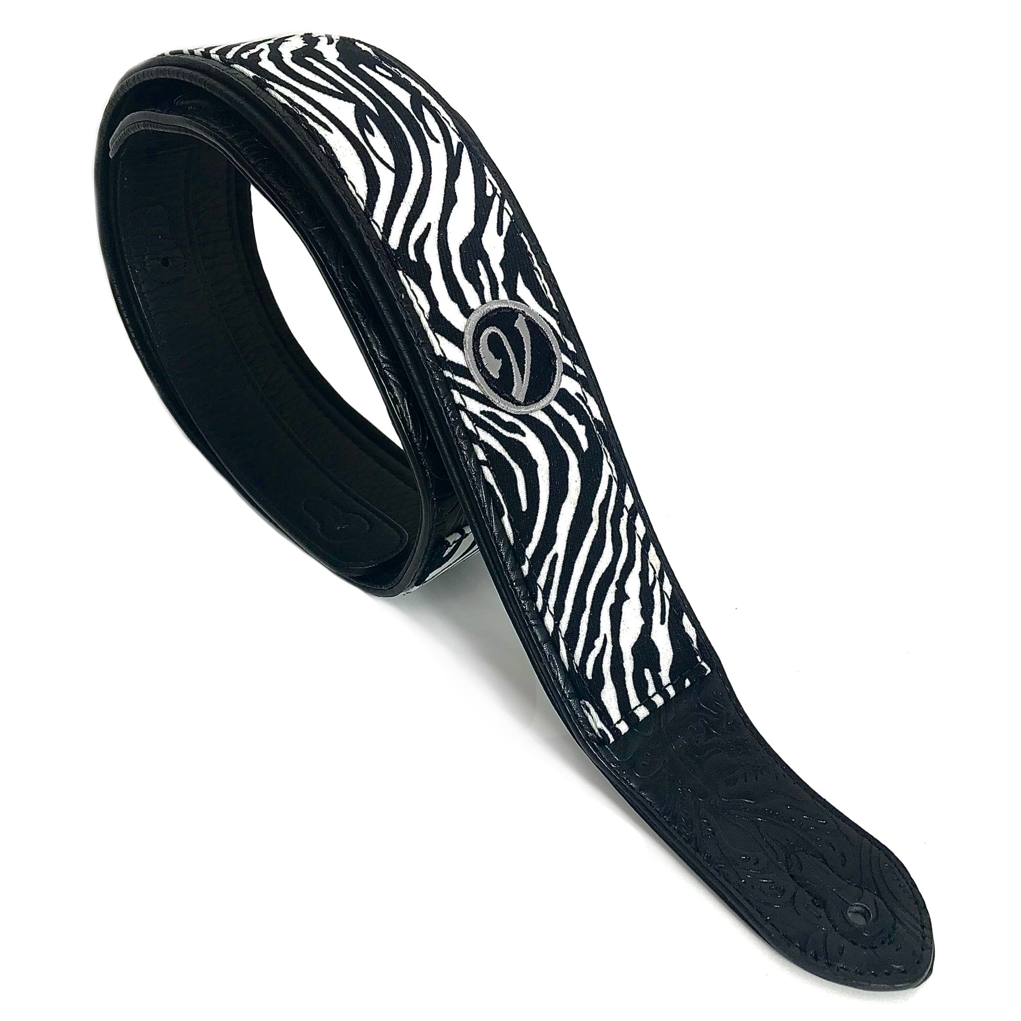 Zebra print on sale guitar strap