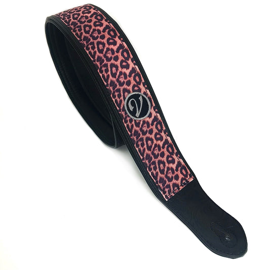 Guitar Strap - Vegan Padded Leopard Print by Vtar