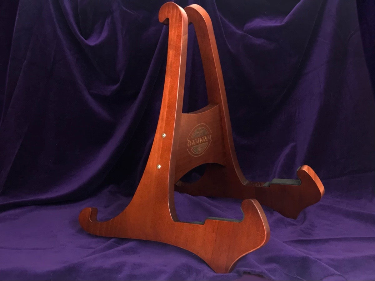 The Universal Wooden Dannan Display Guitar Stand - Mahogany