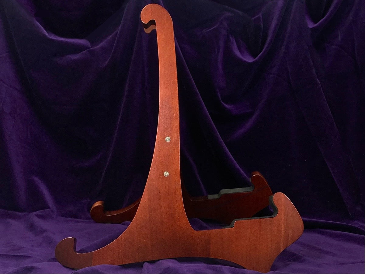 The Universal Wooden Dannan Display Guitar Stand - Mahogany