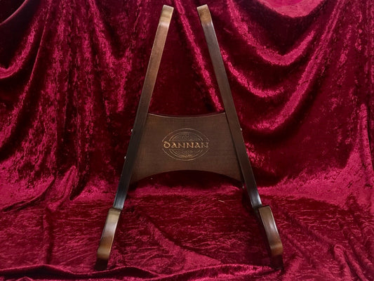 The Universal Wooden Display Guitar Stand by Dannan - Dark Walnut