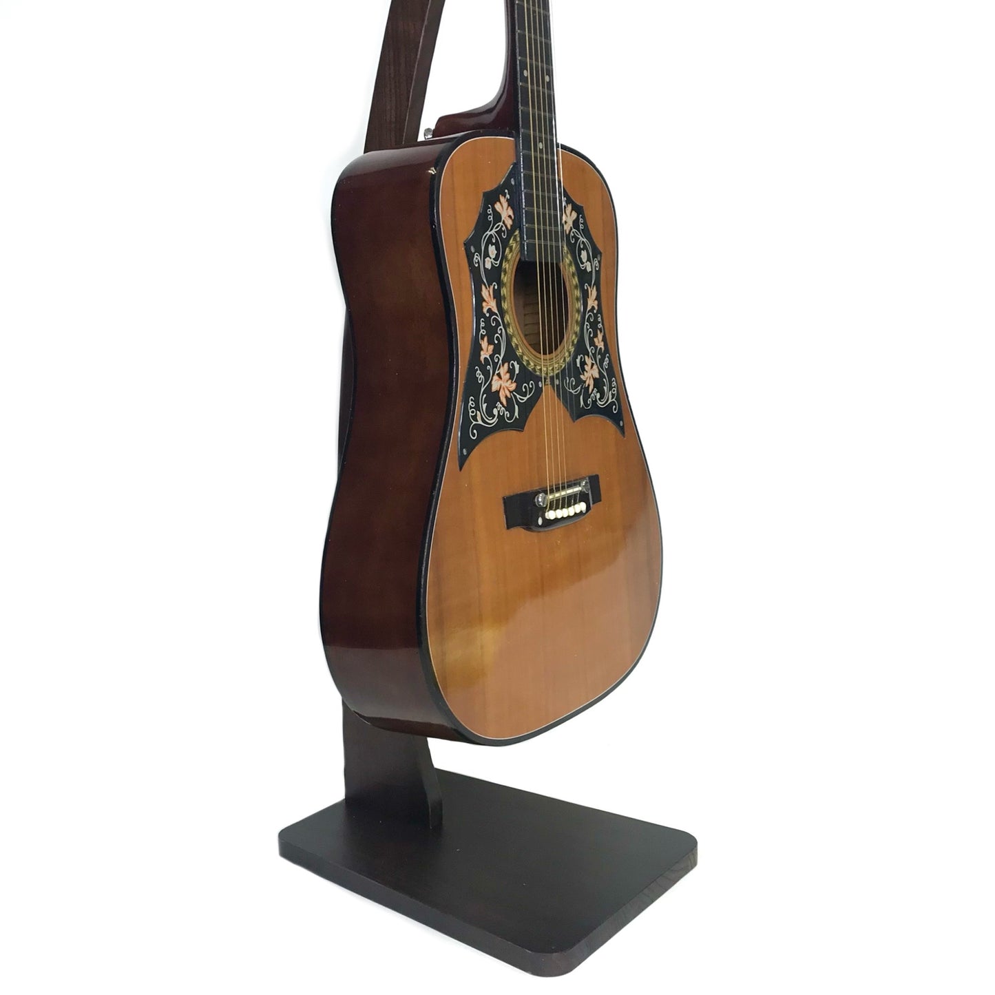 Dannan Wooden Upright Guitar Stand - Dark Walnut