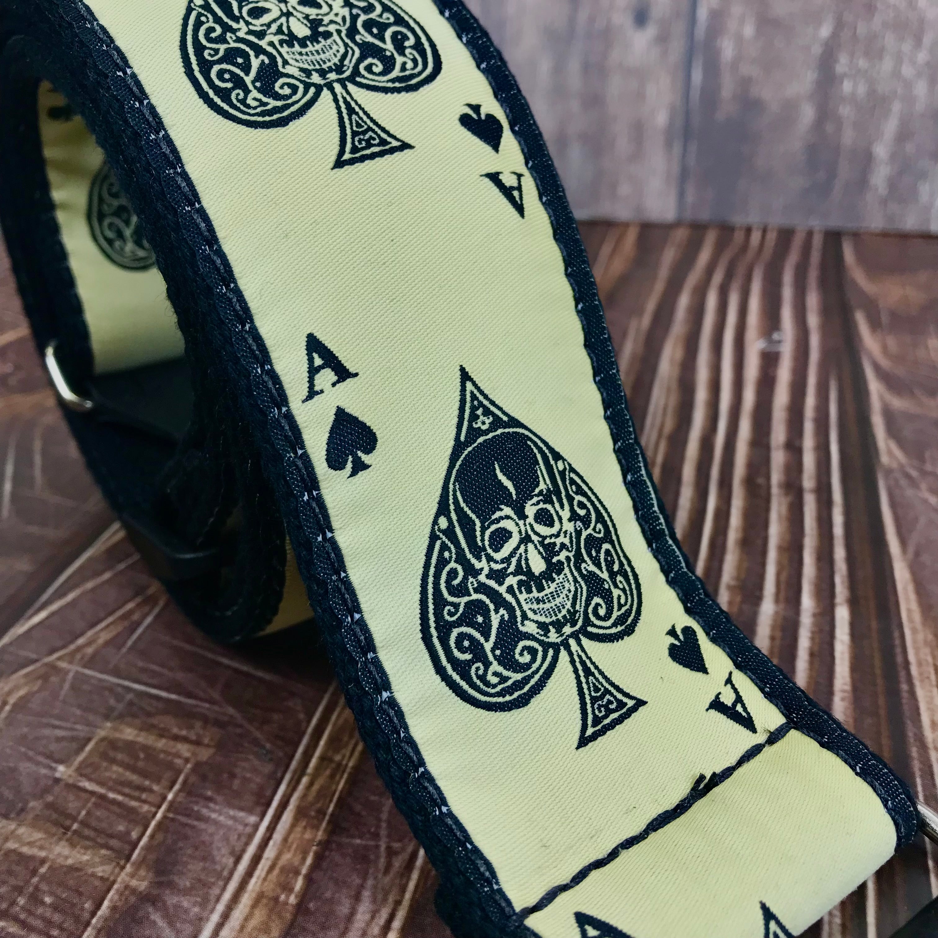 Ace Patterned Guitar Strap; Boho top Guitar Strap /bh