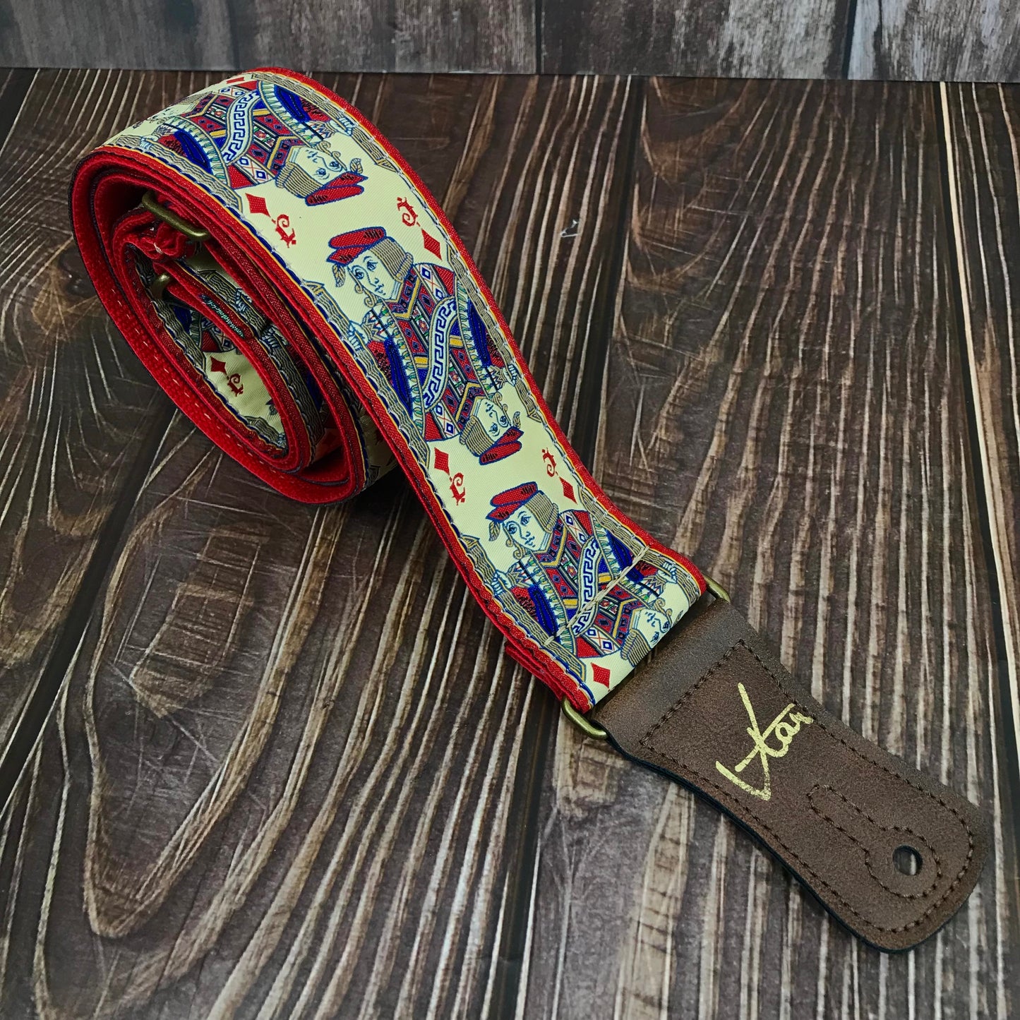 Guitar Strap - Vegan Jack of Diamonds Strap by Vtar