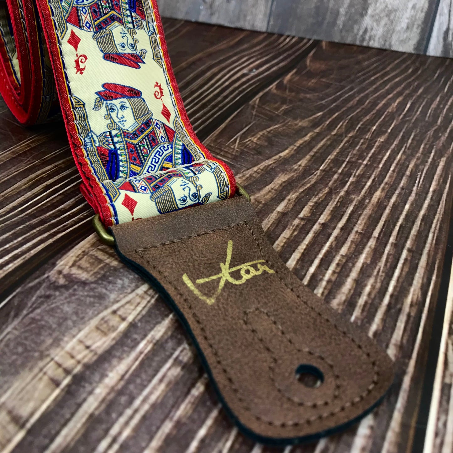 Guitar Strap - Vegan Jack of Diamonds Strap by Vtar