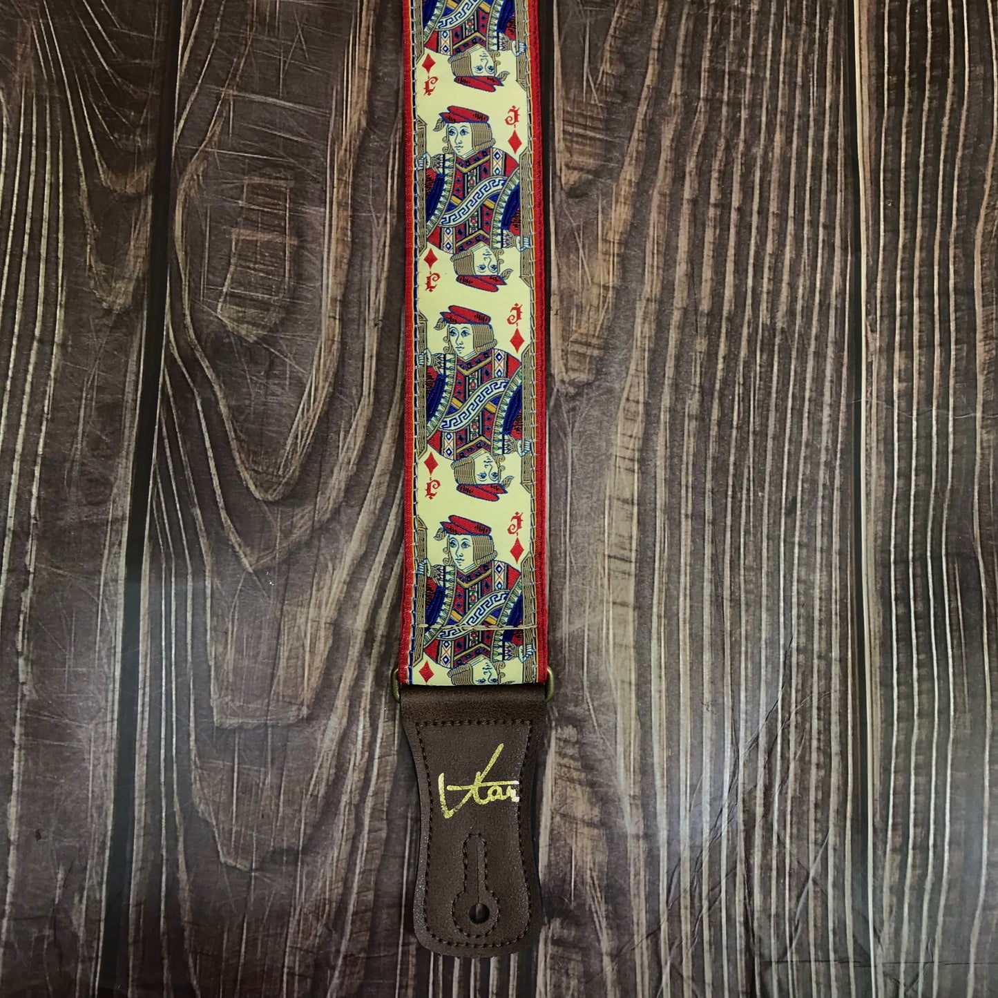 Guitar Strap - Vegan Jack of Diamonds Strap by Vtar