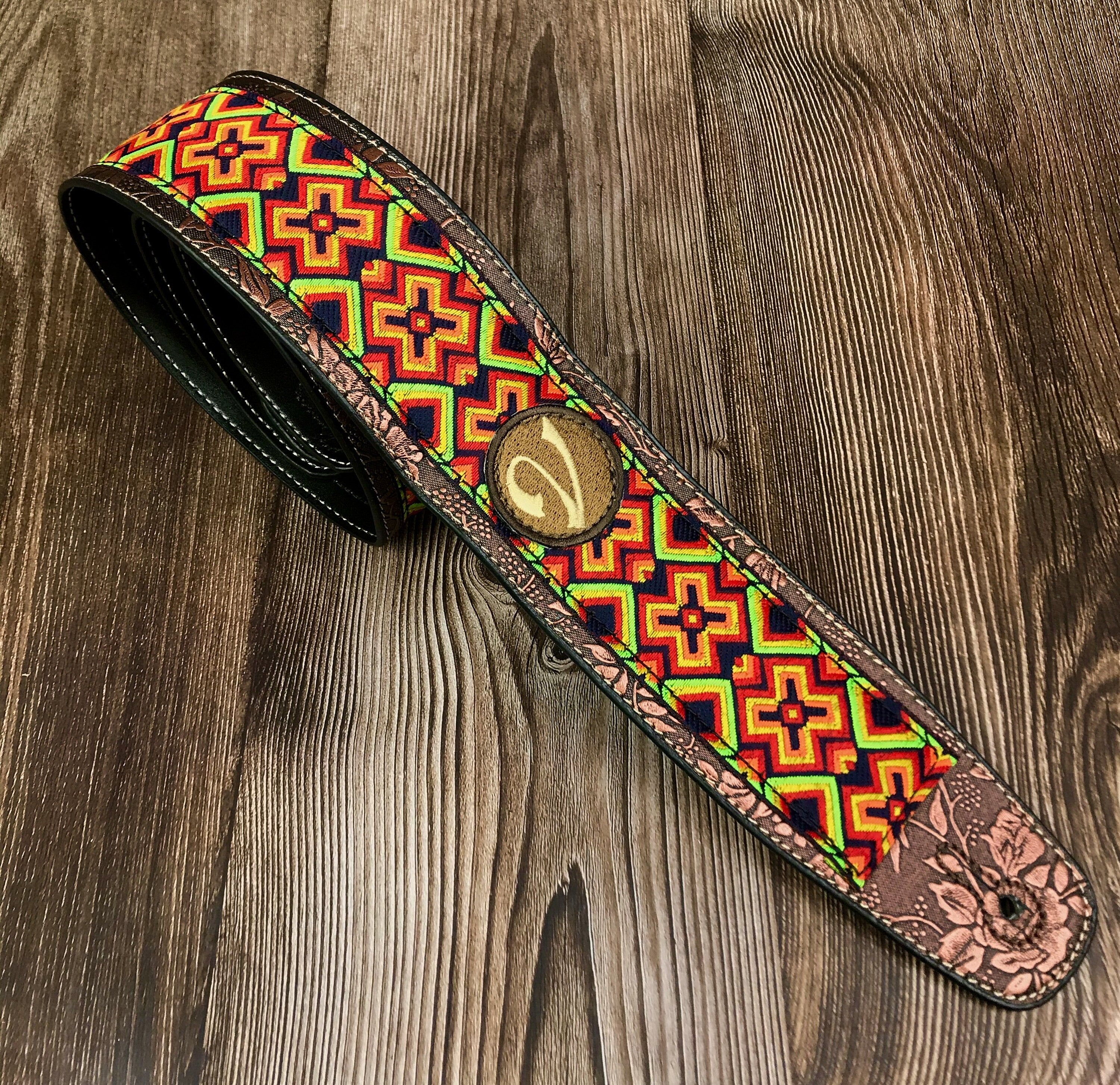 Native american online beaded guitar strap